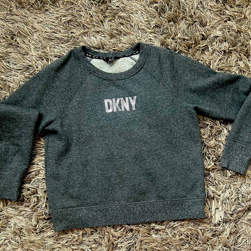 DKNY  Women’s Rhinestone Crew Neck Sweatshirt